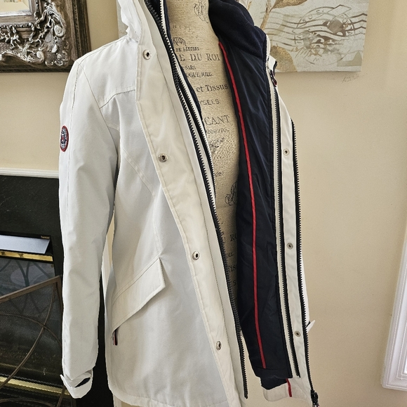Vintage Tommy Hilfiger All Weather Winter Jacket Coat Large 3 in one - Picture 9 of 12